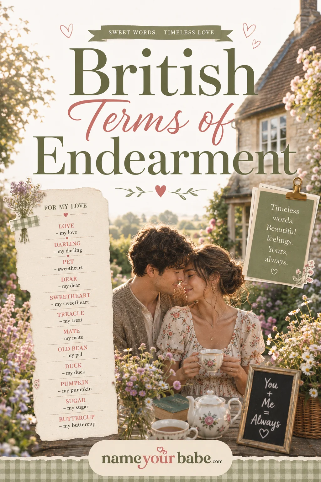 British Terms of Endearment: 70+ Lovely (& Quirky) UK Names With Meanings