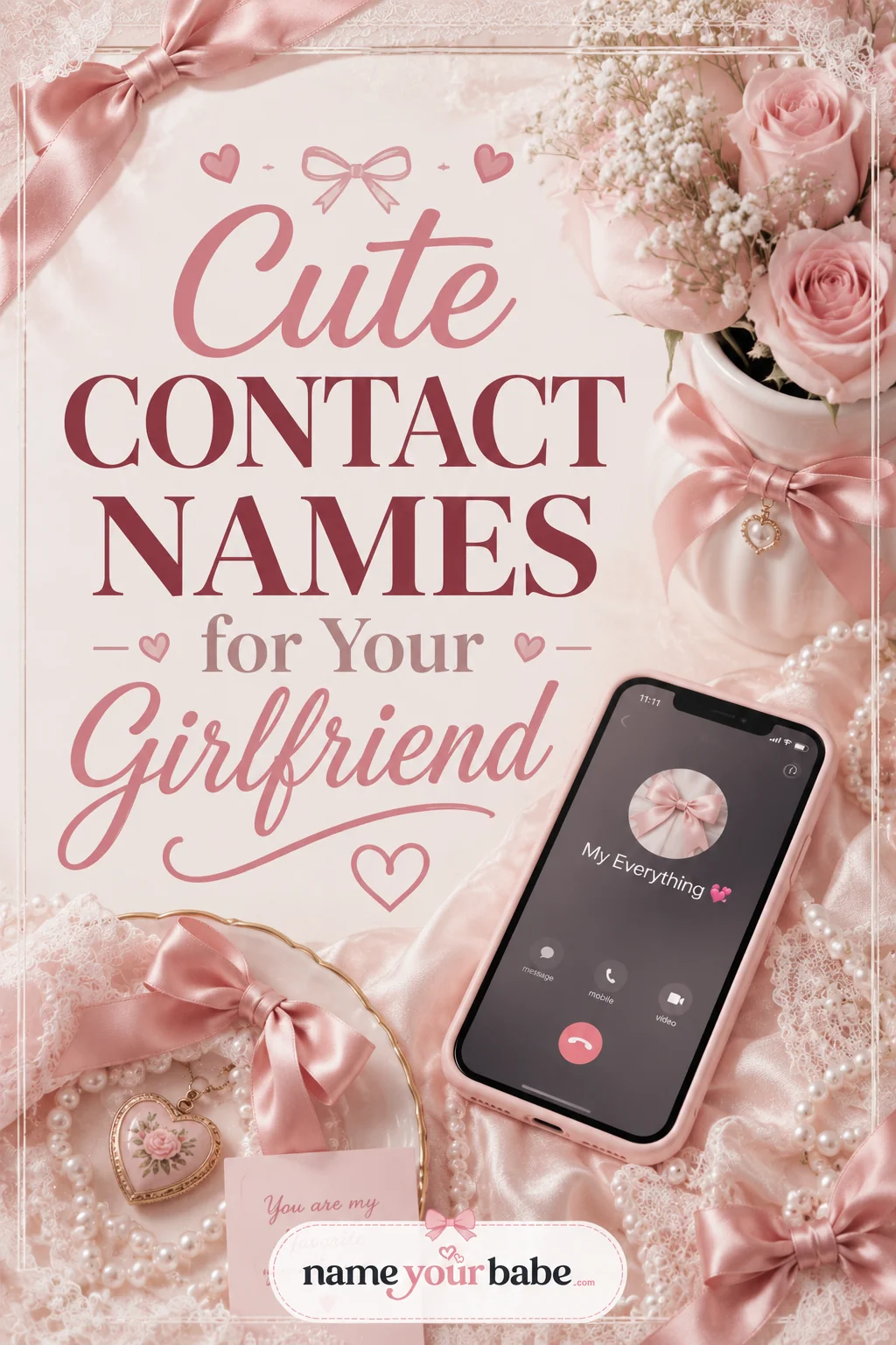 Contact Names for Girlfriend: 120+ Cute, Funny & Aesthetic Ideas