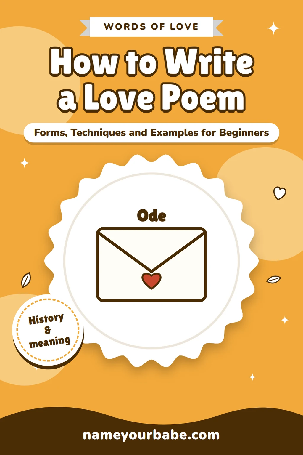 How to Write a Love Poem: Forms, Techniques and Examples for Beginners