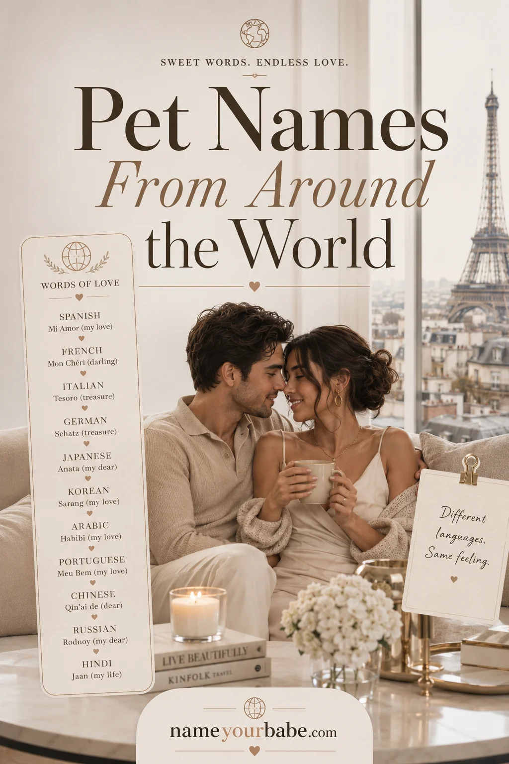 Pet Names From Around the World: 100+ Ways to Say 'My Love' Globally